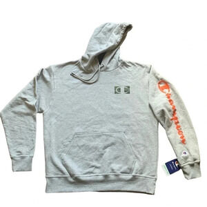 Champion Oxford Gray Fleece Pullover Hoodie Men’s Large